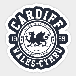 Cardiff Wales Cymru, Capital City of Wales Sticker